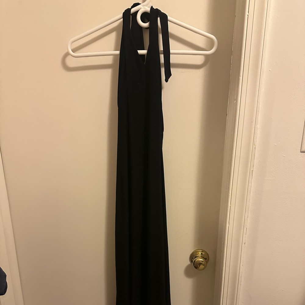 Black maxi dress